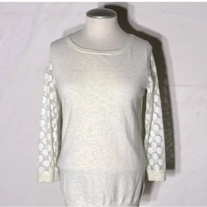 Anthropologie ivory top  size Medium.